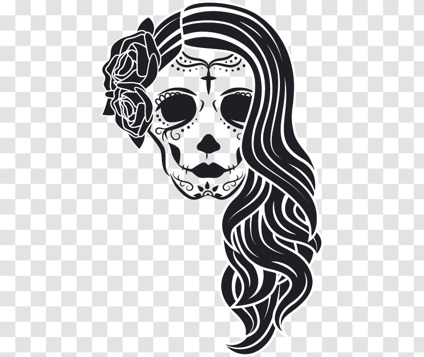 La Calavera Catrina Decorative Arts Skull - Fictional Character Transparent PNG
