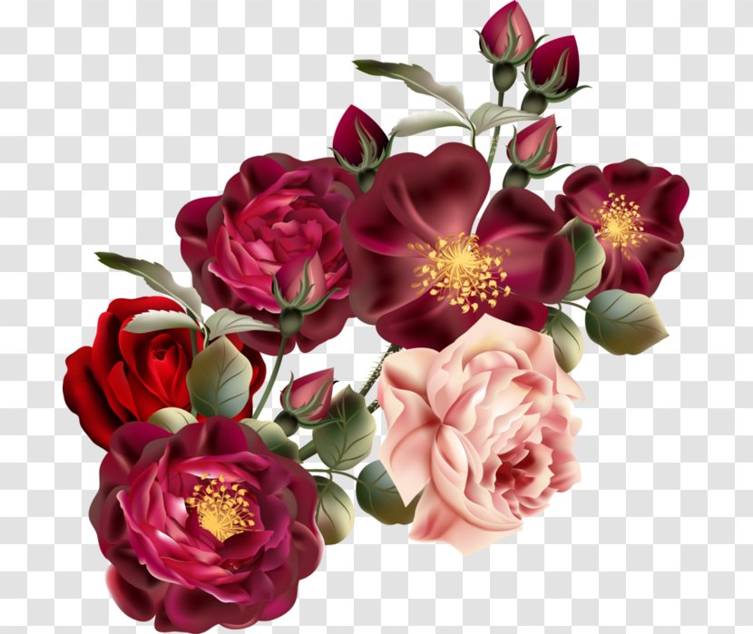 Watercolor Painting Clip Art - Beautiful Roses Invitation Transparent PNG