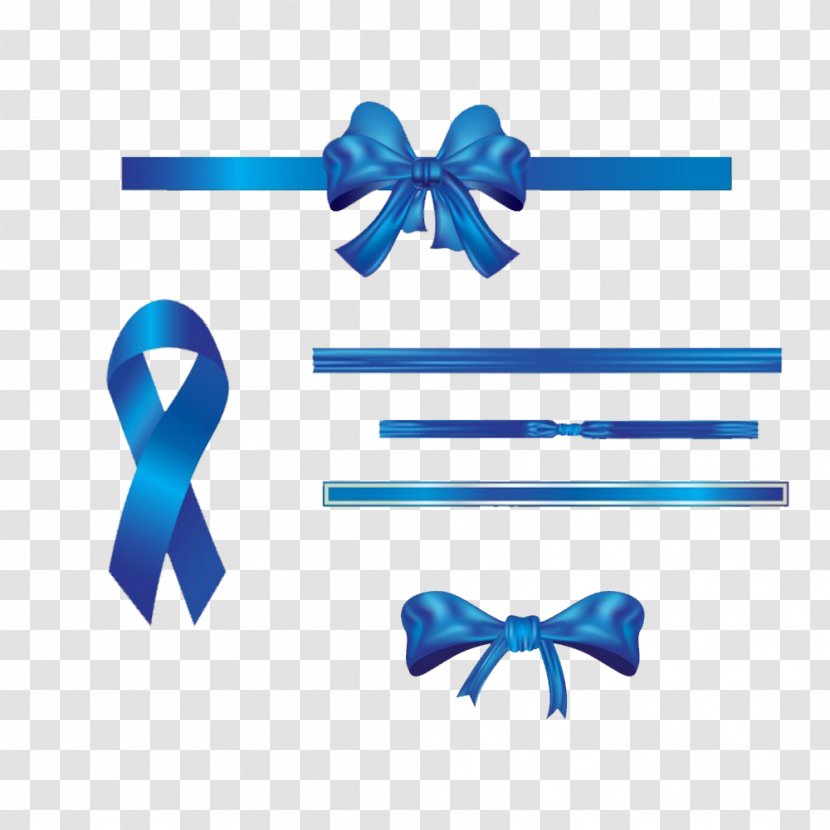 Blue Ribbon Gift Transparent PNG