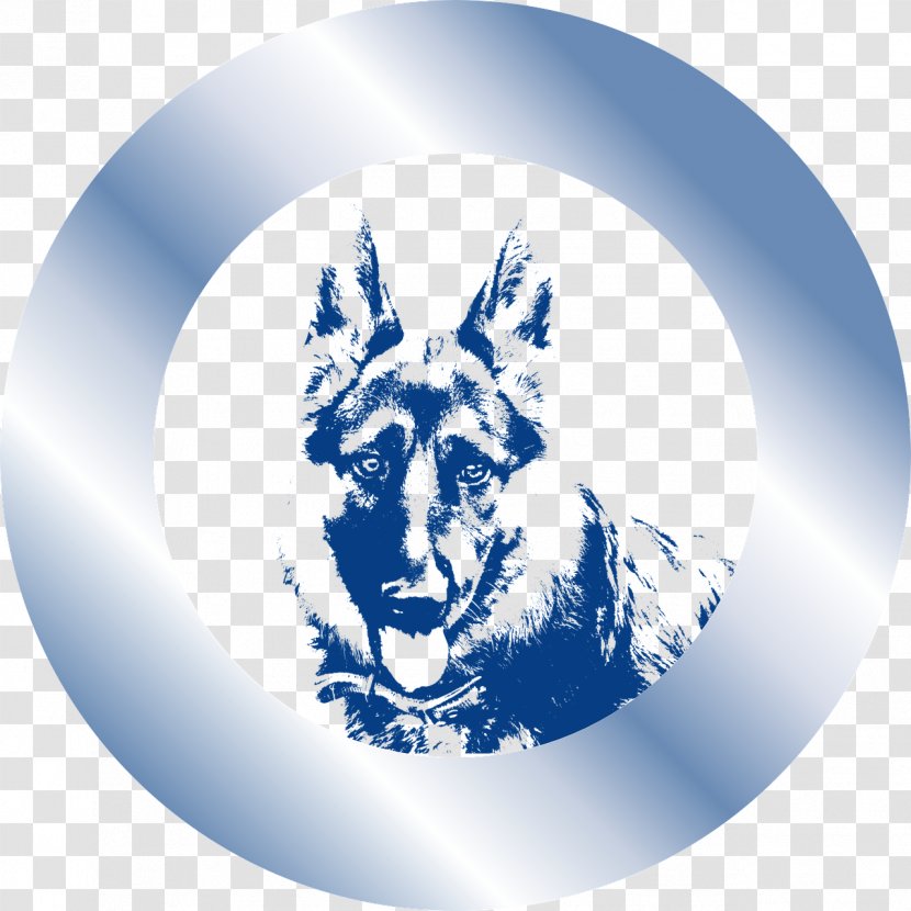 T-shirt Wolfdog Blue Illustration - Tshirt - Sky-blue Badge Decorative Dogs Transparent PNG