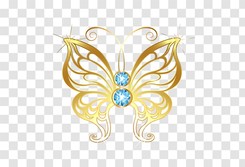 Butterfly - Pollinator - Shape Jewelry Transparent PNG