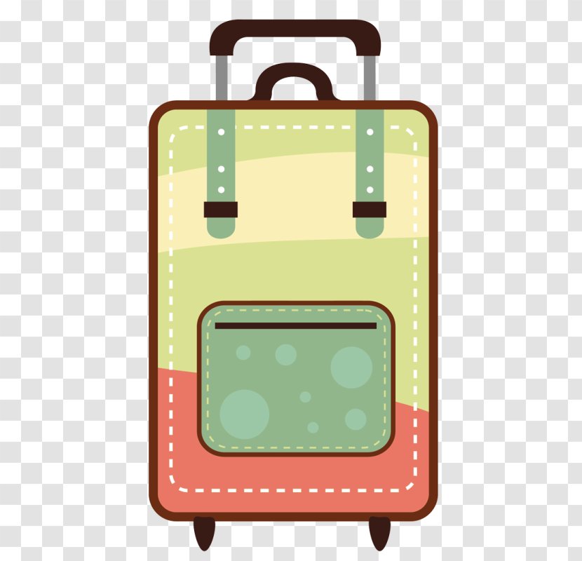 Clip Art Baggage Suitcase Travel Openclipart - Backpack - Green Transparent PNG