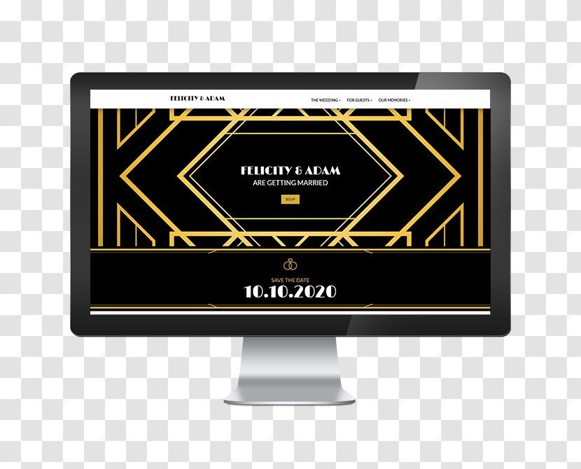 Personal Wedding Website - Great Gatsby Transparent PNG