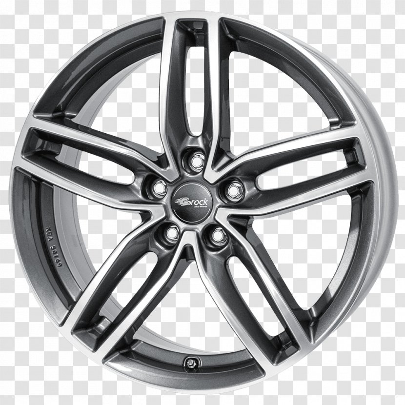 Rim Alloy Wheel Car Tire - Black And White - Finish Transparent PNG