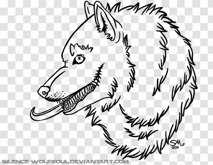 Canidae Whiskers Dog Drawing Snout - Black And White Transparent PNG