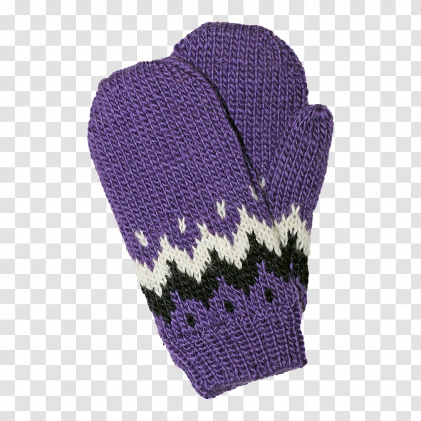 Glove Wool - Violet Transparent PNG