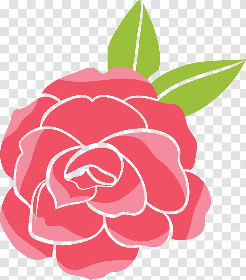 Garden Roses Beach Rose Cartoon Clip Art - Petal - Red Vector Transparent PNG