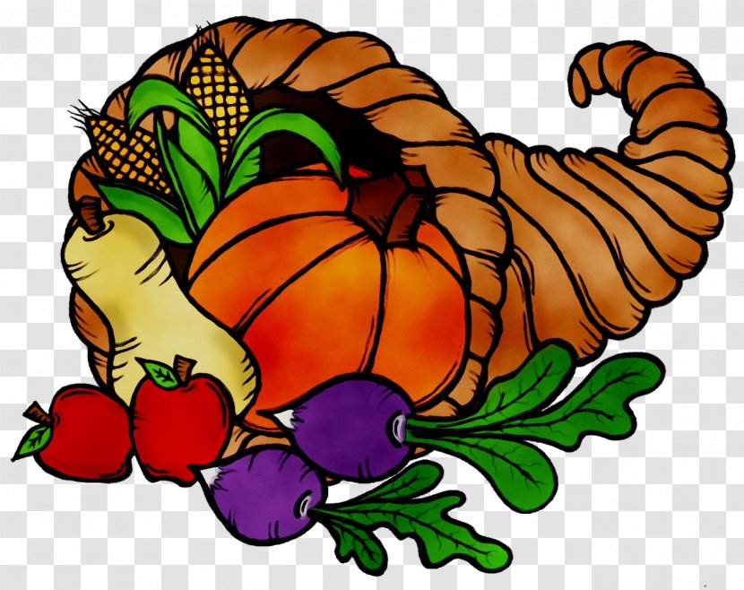 Cornucopia Clip Art Illustration Thanksgiving Drawing - Holiday Transparent PNG