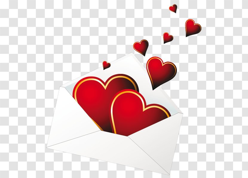 Love Letter Envelope Romance - Valentine Greeting Transparent PNG