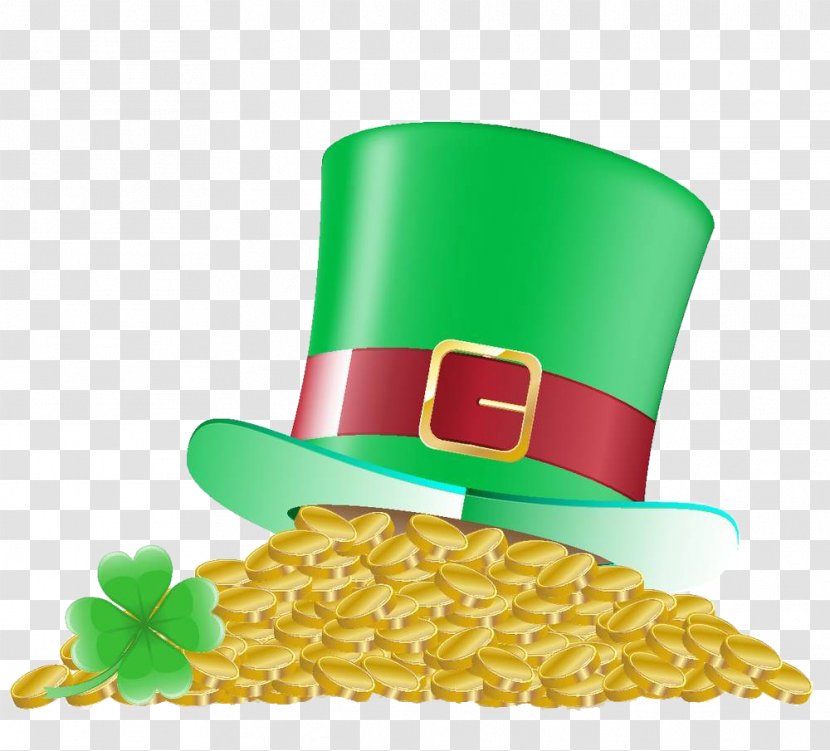 Royalty-free Photography Saint Patrick's Day Illustration - Gold Hat Under Transparent PNG