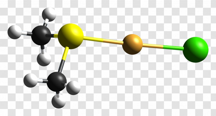 Dimethyl Sulfide Ball-and-stick Model Molecule Gold(III) Hydroxide Hydrogen - Spacefilling - Gold Transparent PNG