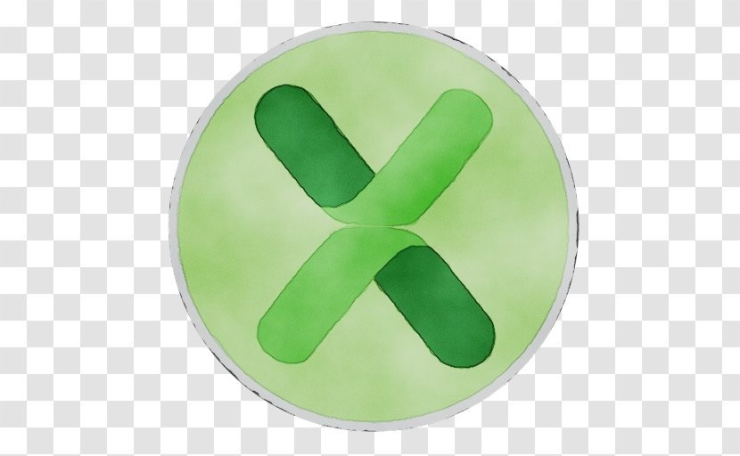 Green Symbol Yellow Hand Finger - Plate Transparent PNG