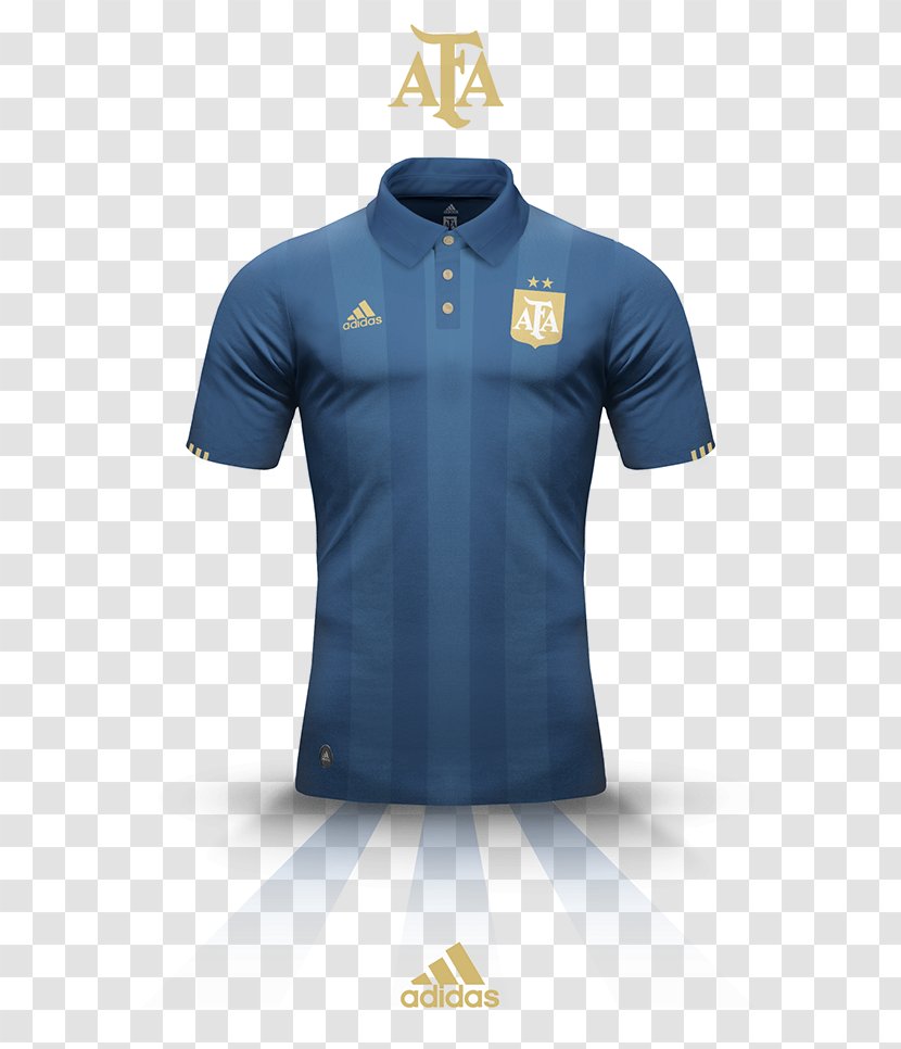 Jersey T-shirt Argentina National Football Team Adidas - Electric Blue Transparent PNG