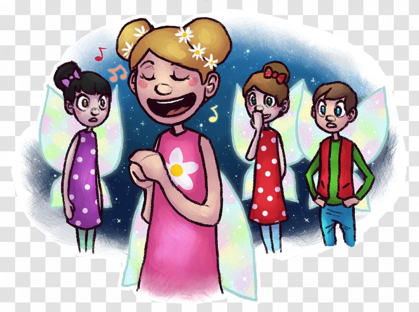 Human Behavior Friendship Child Pink M - Cartoon - Fairy Door Transparent PNG