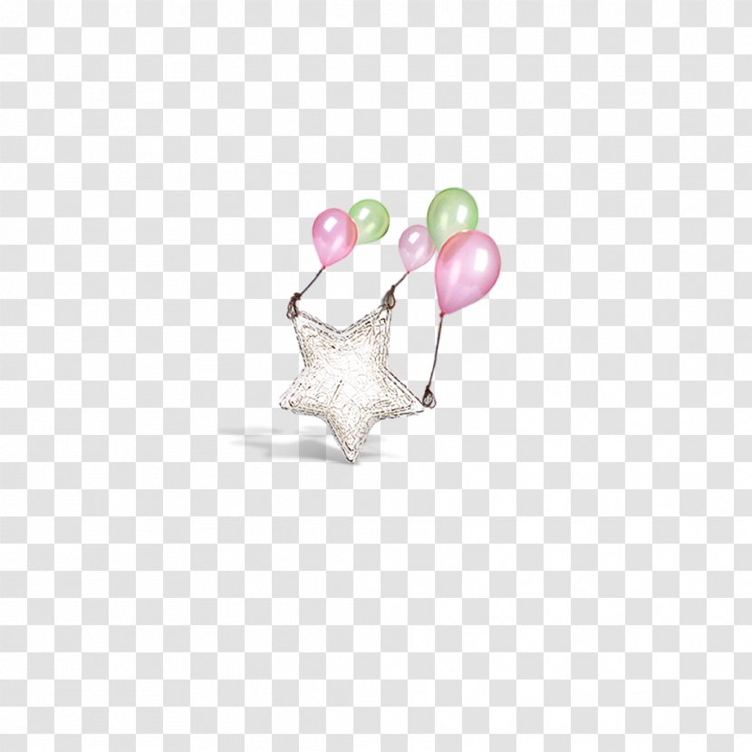 Balloon Gift Toy - Earrings - Stars And Balloons Image Transparent PNG