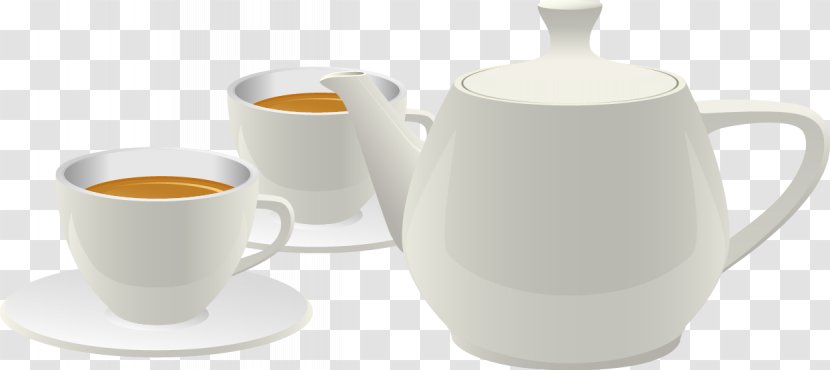 Tea Coffee Cup Kettle Ceramic Mug - Exquisite Mugs Transparent PNG
