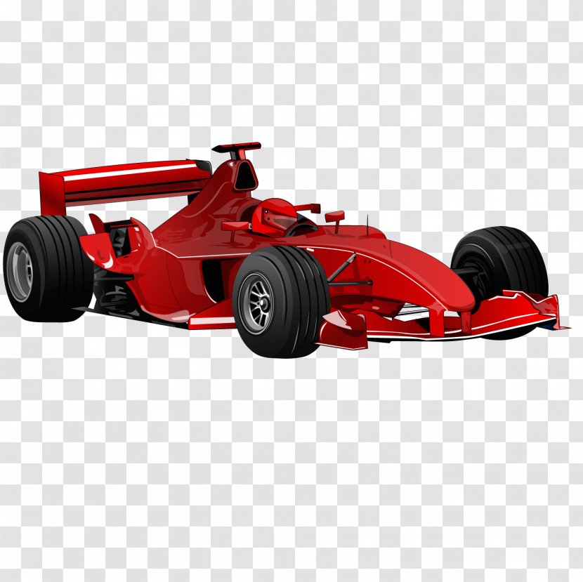 Formula One Car Clip Art - Vector Flow Red Sports Transparent PNG