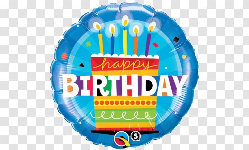 Birthday Cake Balloon Party Happy To You - Centrepiece - Blue Transparent PNG
