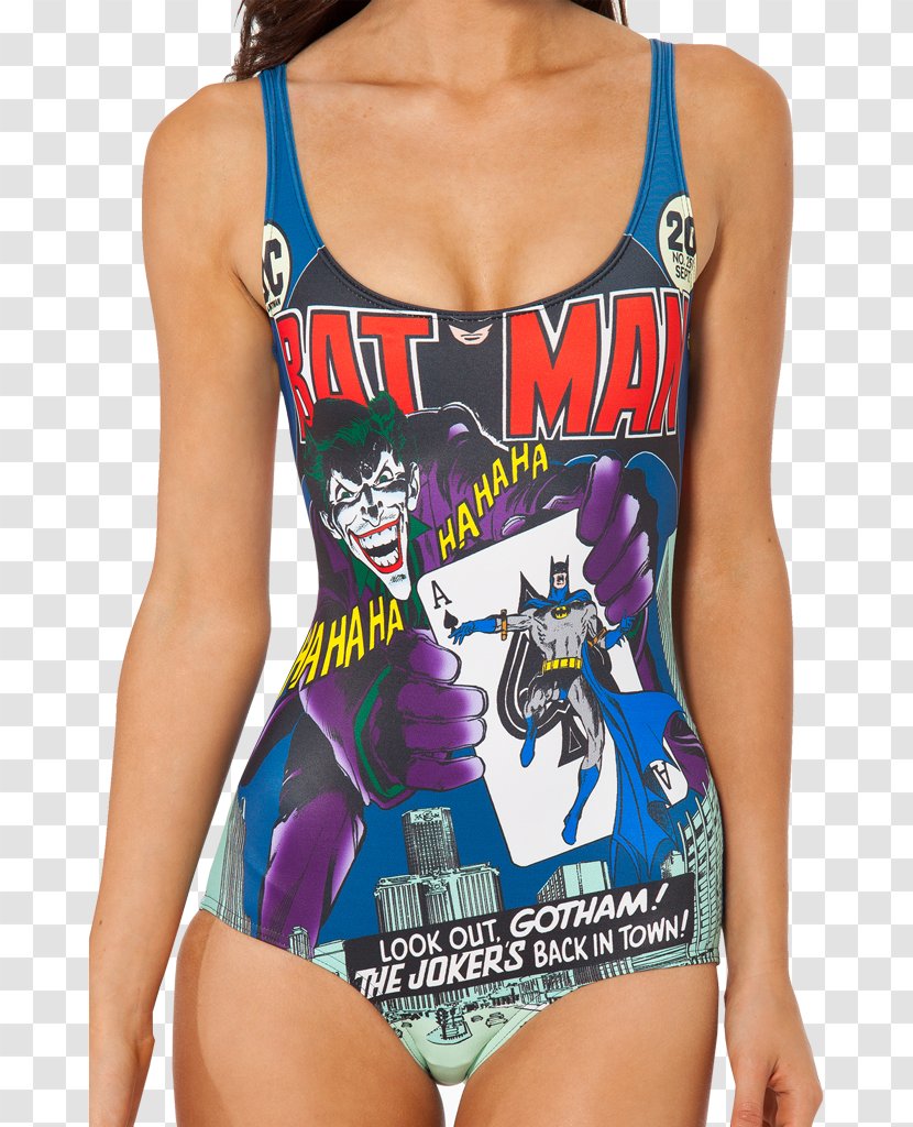 Joker Batman One-piece Swimsuit Wonder Woman - Watercolor Transparent PNG