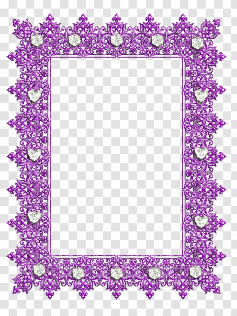 Picture Frames Purple Decorative Arts Clip Art - Magenta - Frame Transparent PNG