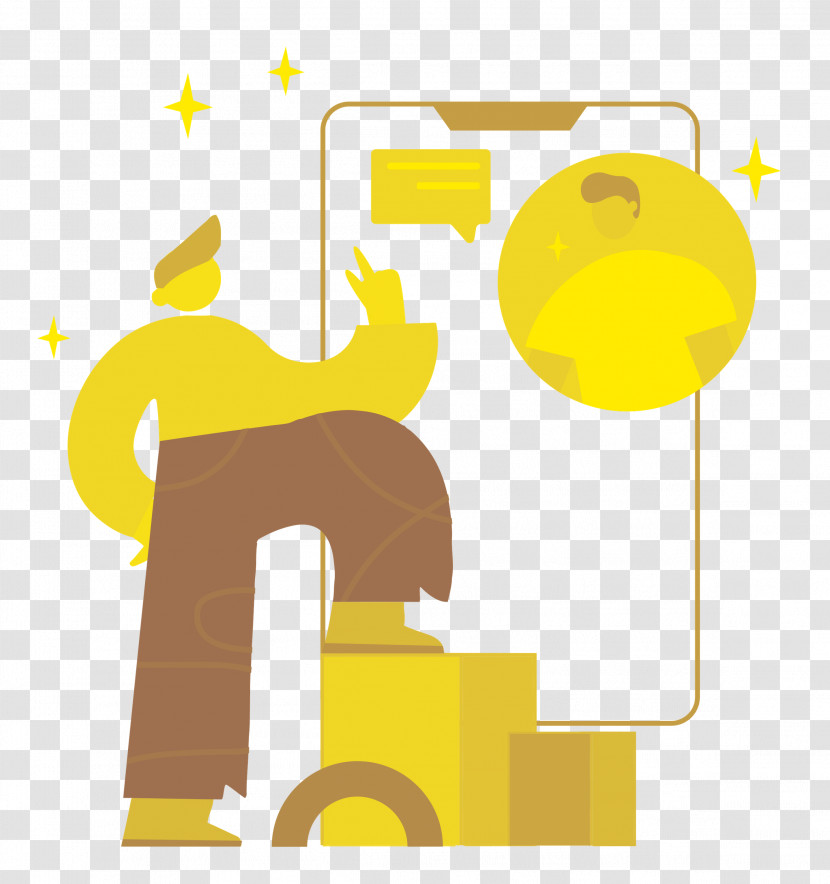 Human Logo Text Behavior Yellow Transparent PNG