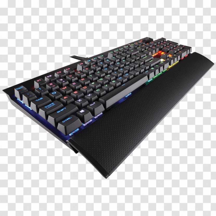 Computer Keyboard Corsair Gaming K70 Cherry MX RGB Rapidfire Speed RAPIDFIRE LUX - Backlight - Fire Transparent PNG