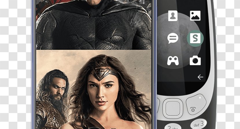 Nokia 3310 (2017) 3G Feature Phone - Smartphone - Justice League Heroes Transparent PNG
