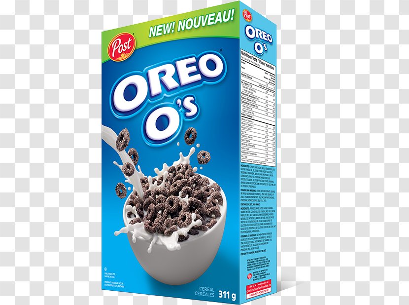 Oreo O's Breakfast Cereal Chocolate Bar Post Holdings Inc - Cookies And Cream - Package Transparent PNG