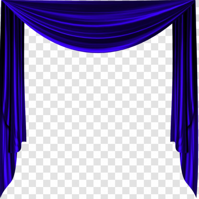 Theater Drapes And Stage Curtains Cobalt Blue Purple - Curtain Transparent PNG