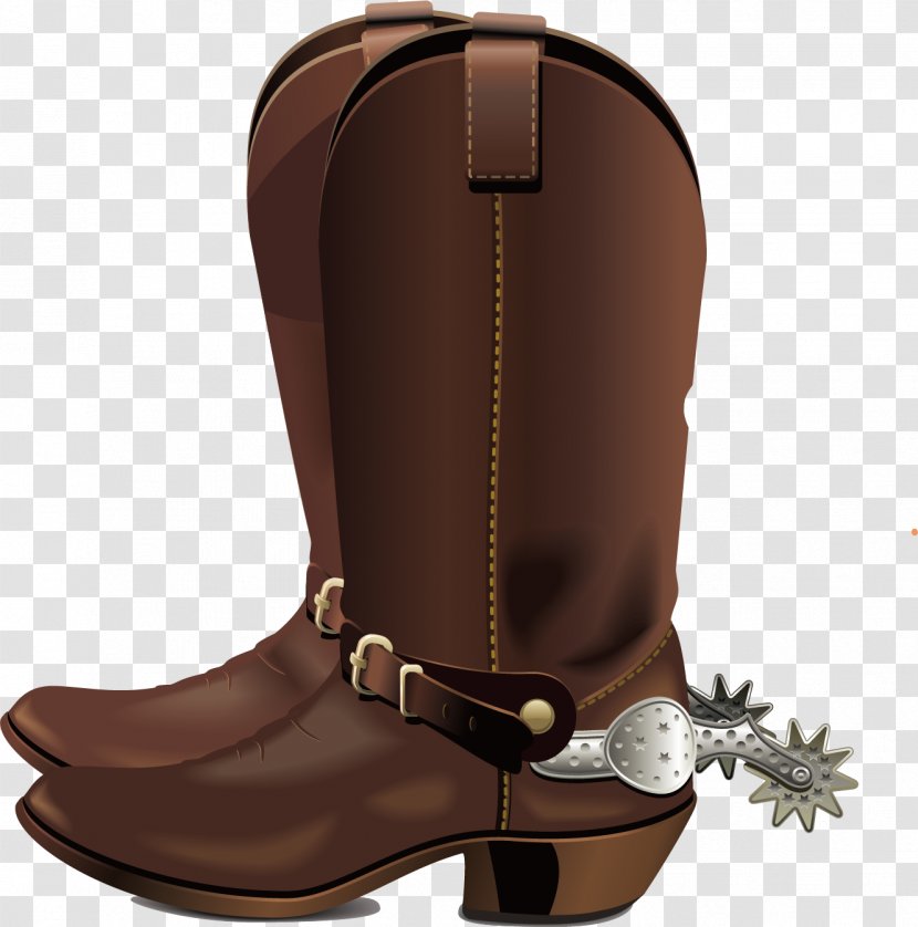 Riding Boot Cowboy Shoe - Boots Vector Material Transparent PNG