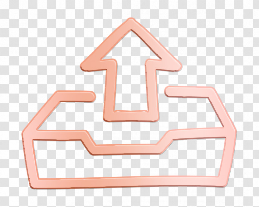 Outbox Icon Interface Icon Hand Drawn Icon Transparent PNG