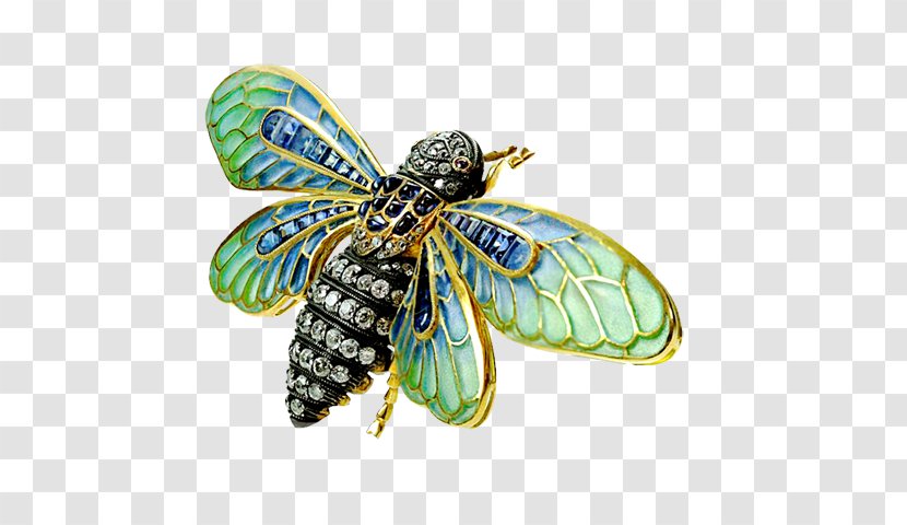 Insect Jewellery Art Nouveau Brooch Deco - Honey Bee - Rice Flour Transparent PNG