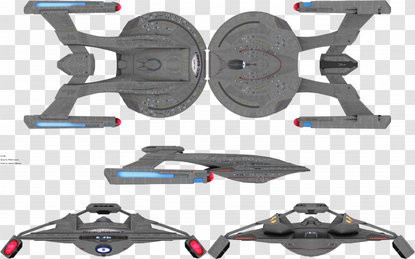Star Trek: Armada Akira Class Starship - Deviantart - Science Fiction Style Transparent PNG