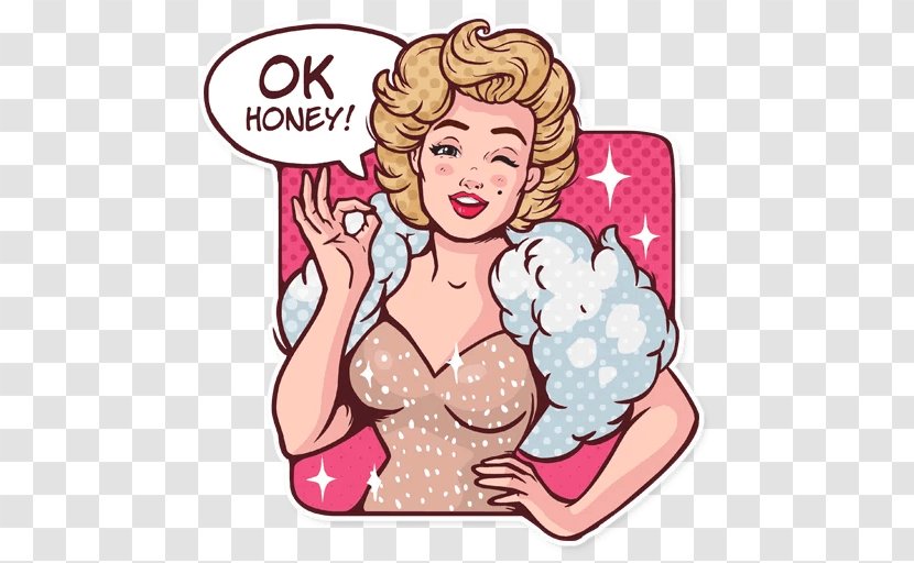 Marilyn Monroe's Pink Dress White Of Monroe Sticker Telegram - Heart Transparent PNG