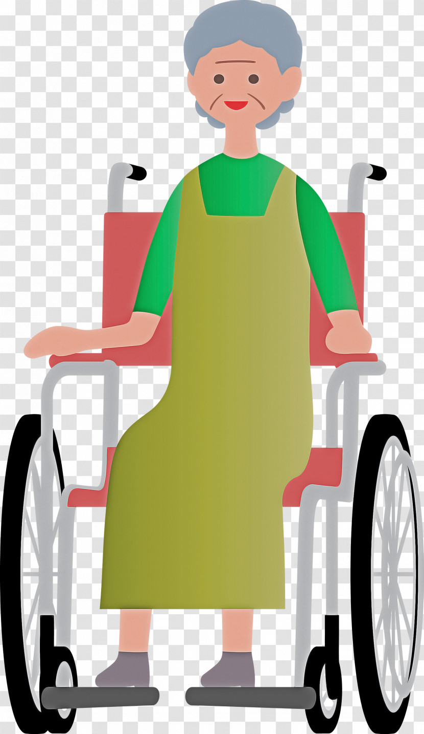 Grandma Wheelchair Transparent PNG