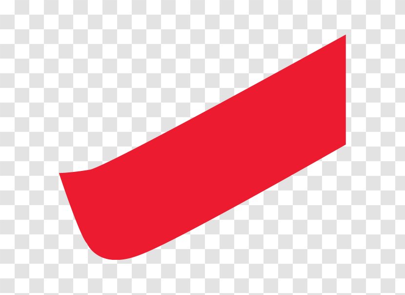Line Angle - Red - Credit Agricole Transparent PNG