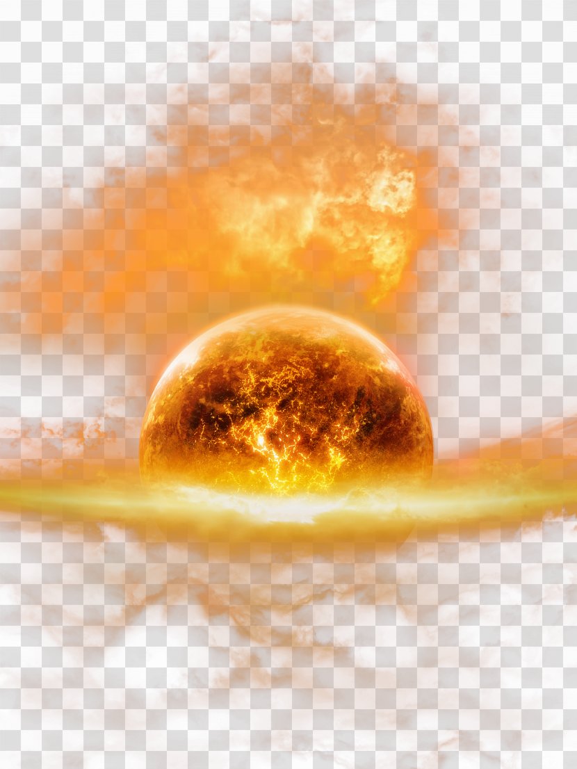 Earth Fire HD - Planet Transparent PNG