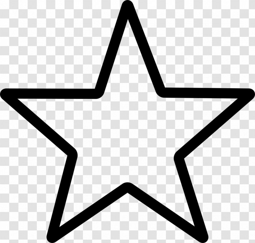 Star - Symmetry - Black And White Transparent PNG