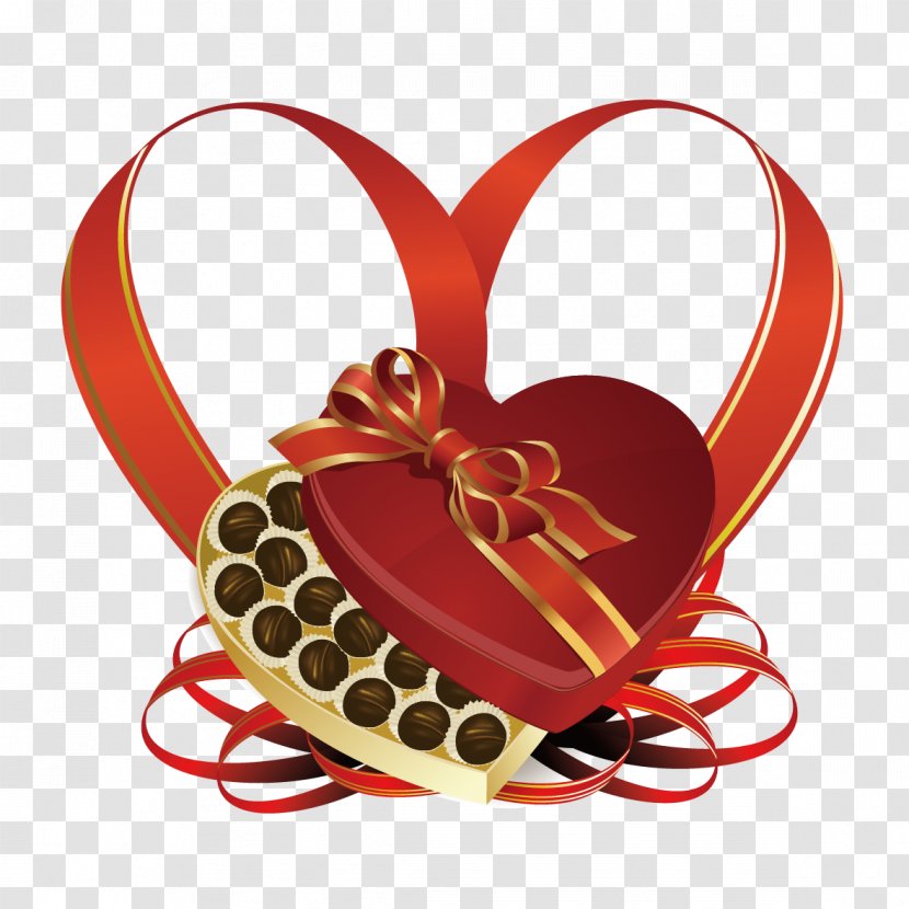 Ribbon Heart Clip Art - Heart-shaped Chocolate Transparent PNG