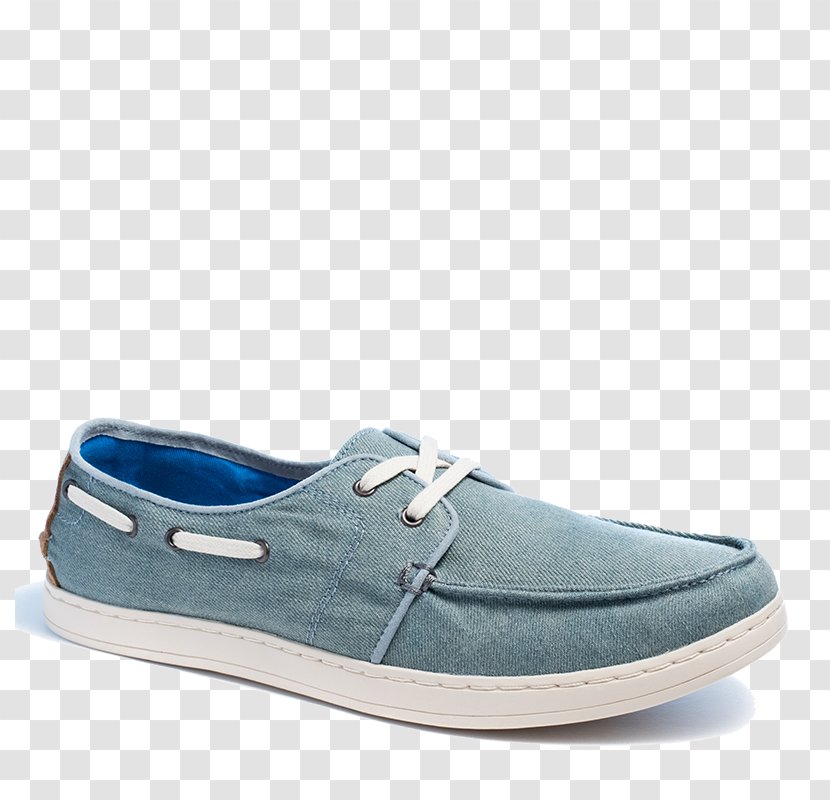 Slip-on Shoe Sneakers Suede - Aqua - Denim Shoes Transparent PNG