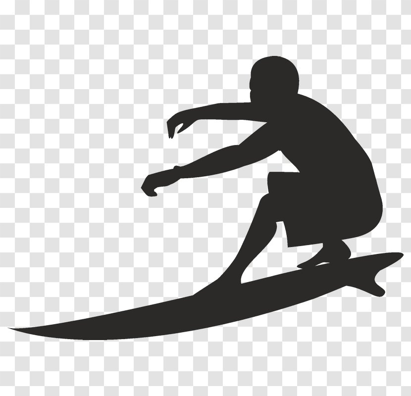 Clip Art Surfing Silhouette Surfboard Euclidean Vector - Skateboarding Transparent PNG