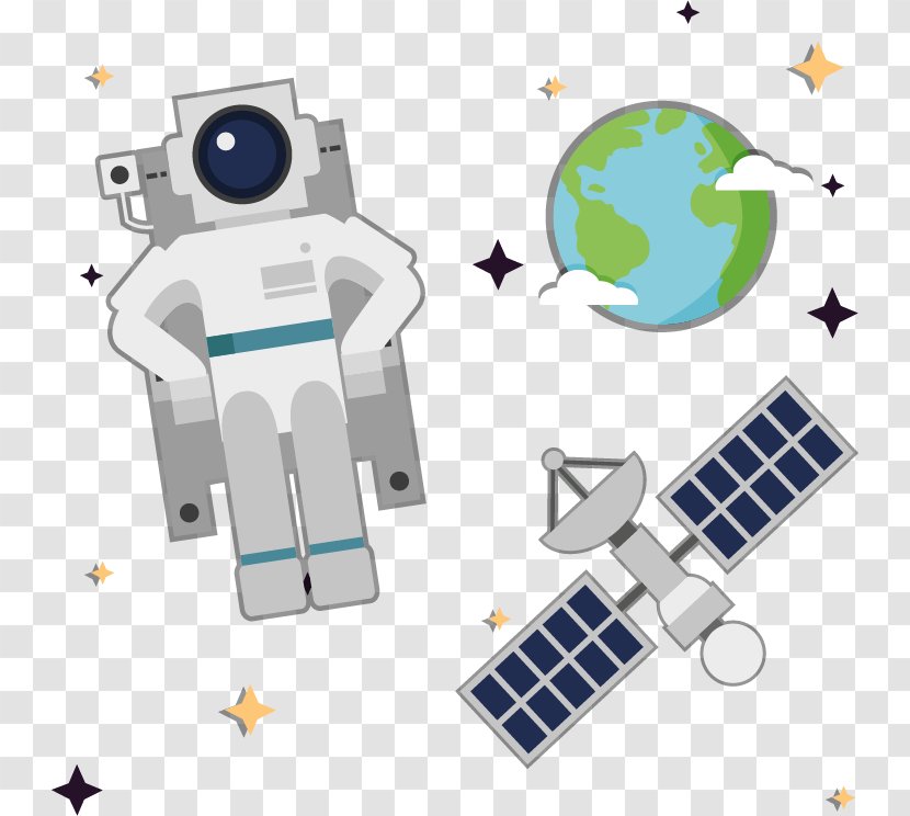 Astronaut Cartoon - Information - Astronauts In Space Vector Material Transparent PNG