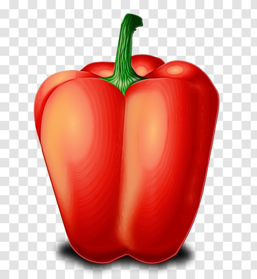 Natural Foods Bell Pepper Pimiento Vegetable Capsicum - Red - Paprika Plant Transparent PNG