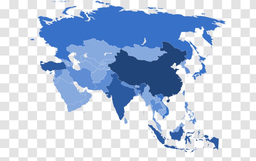 Asia World Map Simple English Wikipedia - Area Transparent PNG