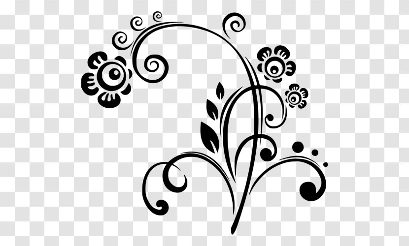 Wall Decal Floral Design Drawing Flower - Sticker Transparent PNG