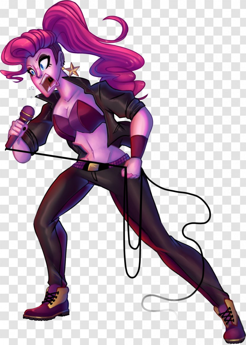 Pinkie Pie Applejack Cartoon Image - Silhouette - Punk Concert Transparent PNG