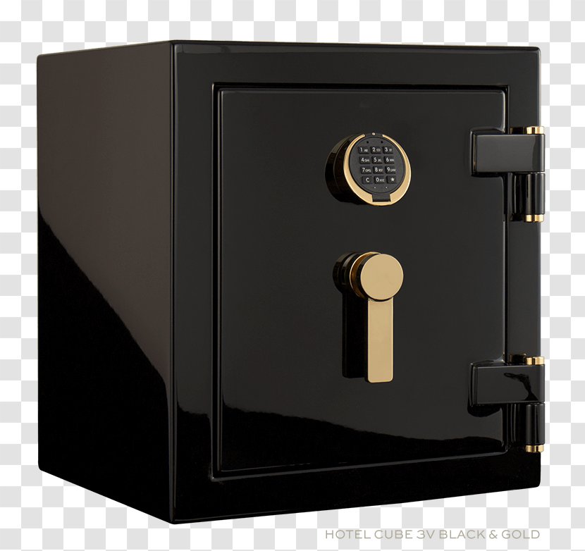 Hotel Lock Chrome Plating - Gold Cube Transparent PNG