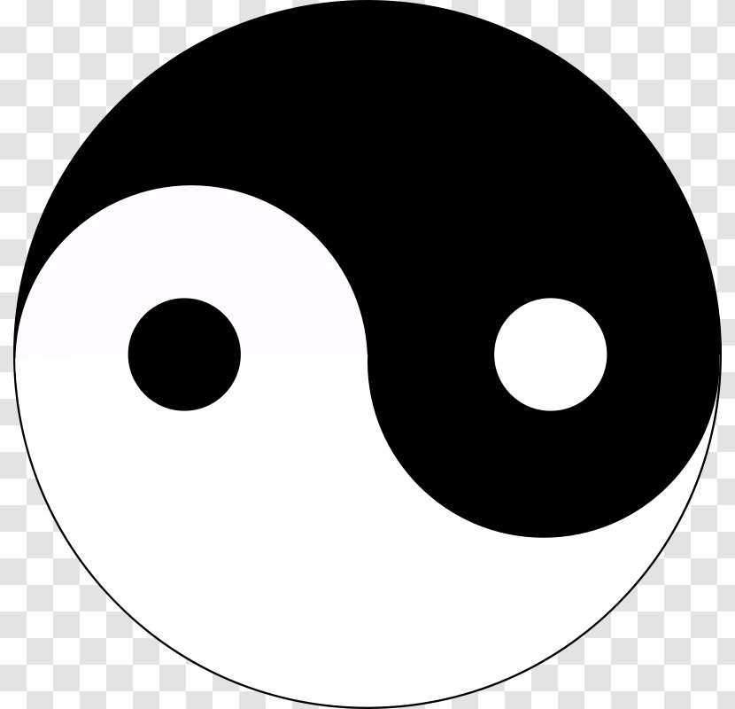 Yin And Yang Symbol Taoism Clip Art - Idea - Surveillance Camera Clipart Transparent PNG