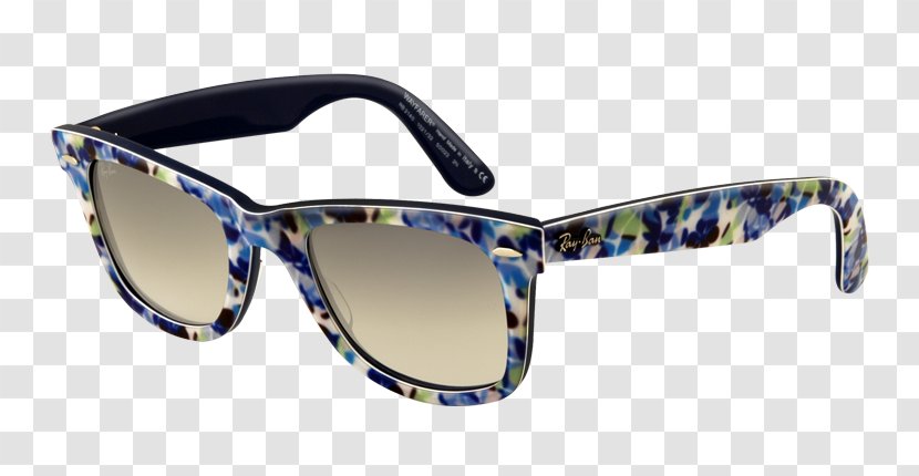 Ray-Ban Wayfarer Sunglasses Original Classic - Purple - Powder Blue Gradient Transparent PNG