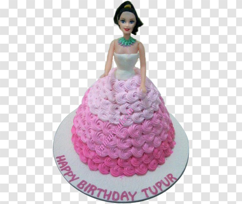 Birthday Cake Black Forest Gateau Princess Bakery Chocolate Truffle - Barbie Transparent PNG